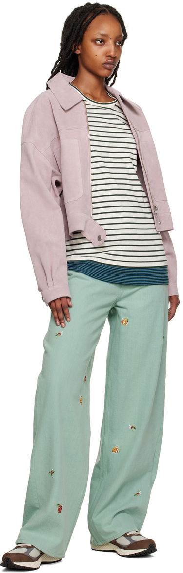 Дънки YMC YMC Embroidered Papa Jeans Зелено | Q4UAF, 3