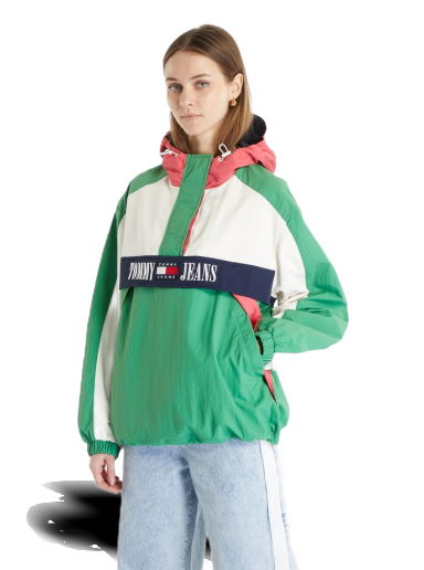 Ветровка Tommy Hilfiger Hooded Archive Chicago Windbreaker Popover Jacket Зелено | DW0DW15343 LY3