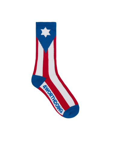 Чорапи 4 WORTH DOING Flag Socks Многоцветен | 4WDFLAGSOCKS REBLUWHI, 0