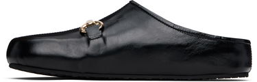 Аксесоари Marine Serre Marine Serre Smooth Leather MS Slip-on Loafers Черно | WFW044A CLEA0004, 2