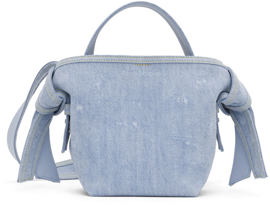 Чанта през рамо Acne Studios Mini Musubi Shoulder Bag Синьо | A10246-, 0