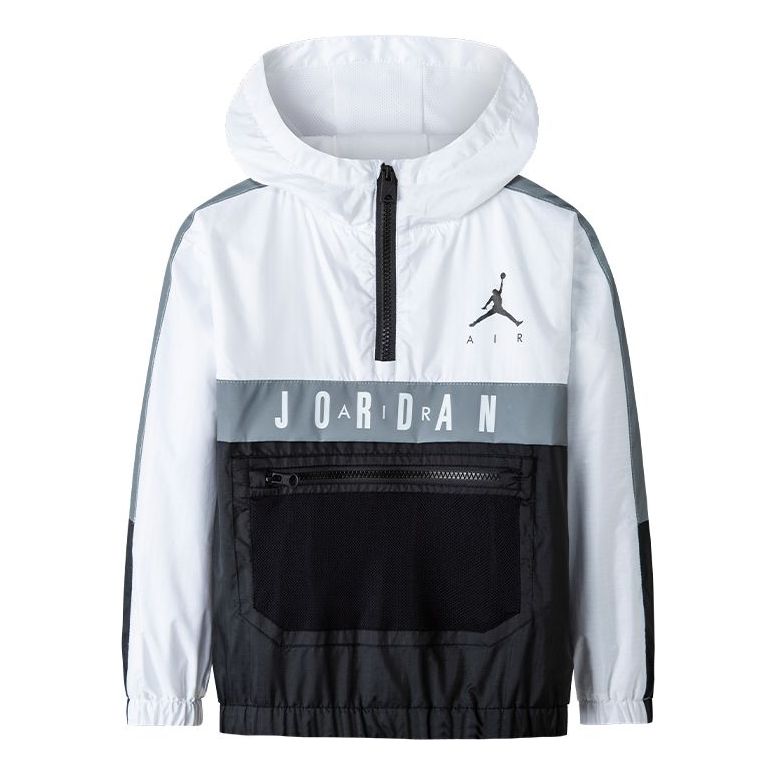 Ветровка Jordan Air Jordan Color-Block Hooded Jacket Бяло | JD2212015GS-001
