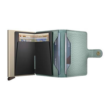 Портфейл Secrid Miniwallet - Pebble - Sea Green Тюркоазено | MPe-Sea-Green, 2
