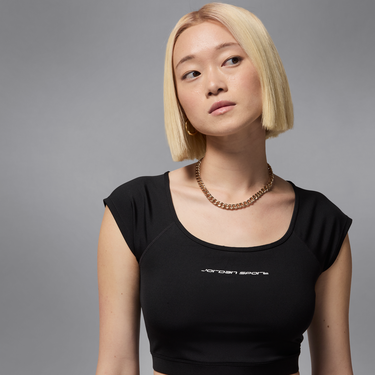 Съкратен топ Jordan Jordan Sport Knit Crop Top Черно | HJ0070-010, 3