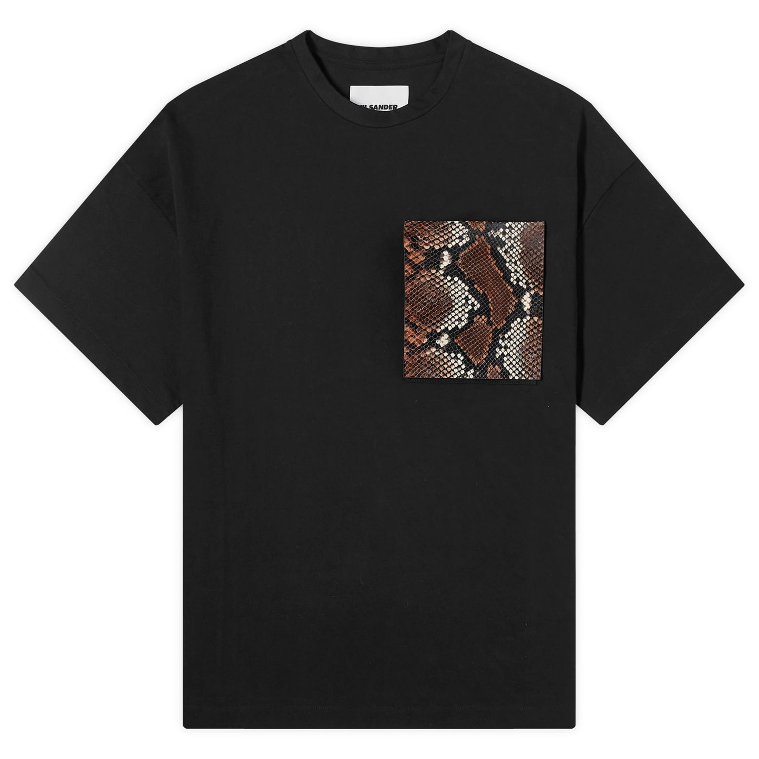 Тениска Jil Sander Python Print Pocket Черно | J21GC0157-J20035-001, 0
