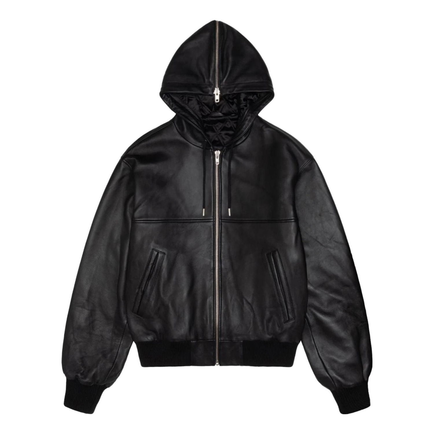 Суитчър Stüssy SS Link Leather Bomber Jacket Черно | 115739, 0