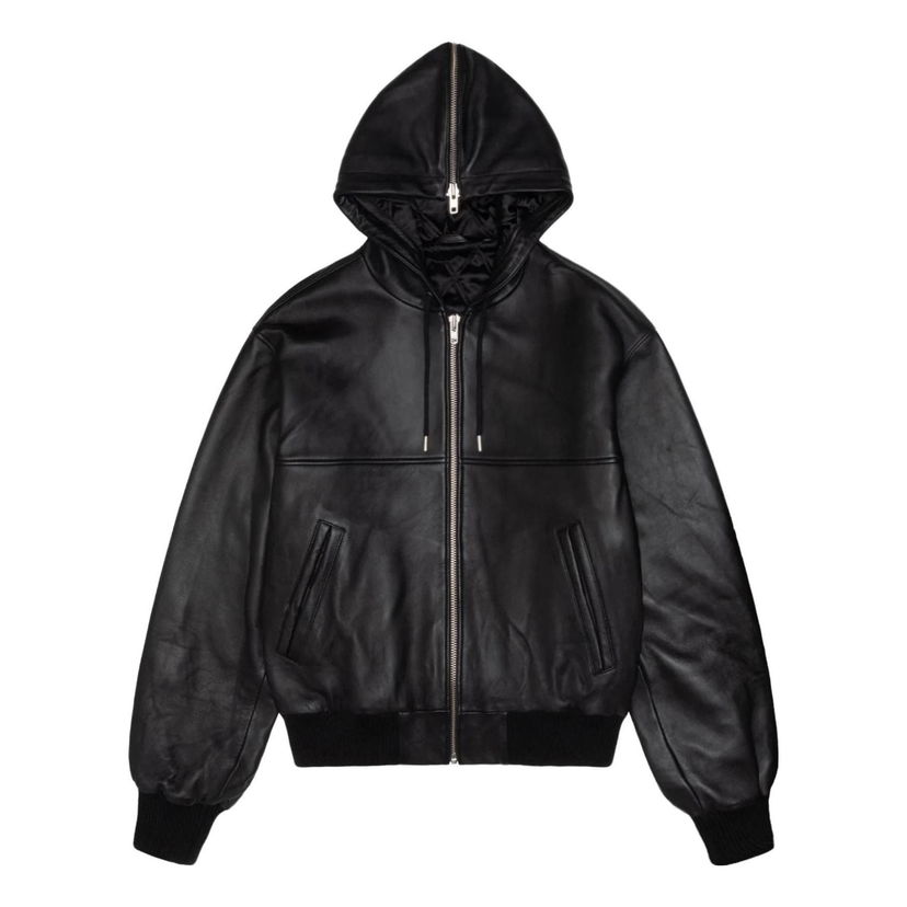 Суитчър Stüssy SS Link Leather Bomber Jacket Черно | 115739