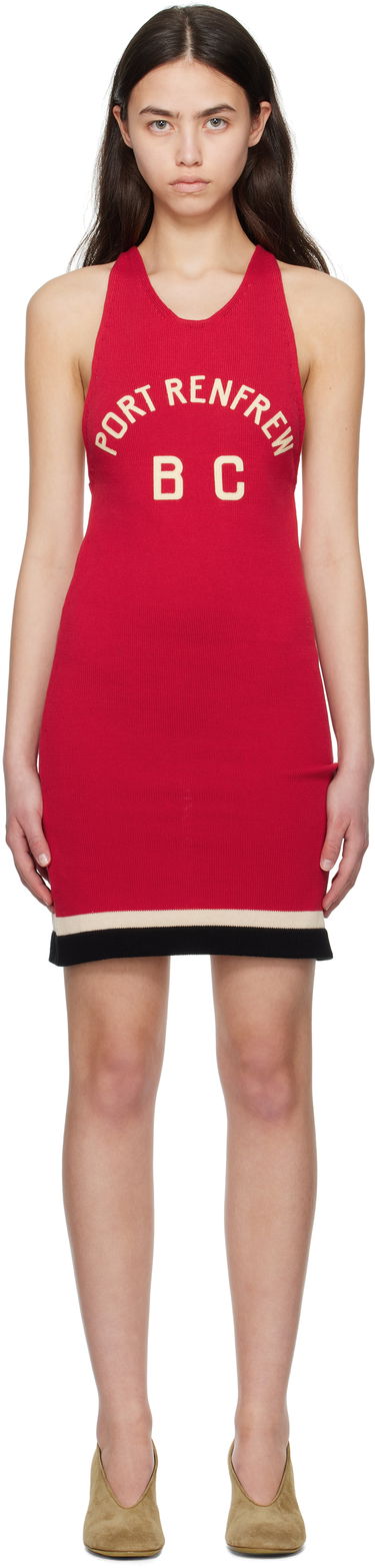 Pокля Bode Bode Port Knit Minidress Червено | WRS25KT029, 0