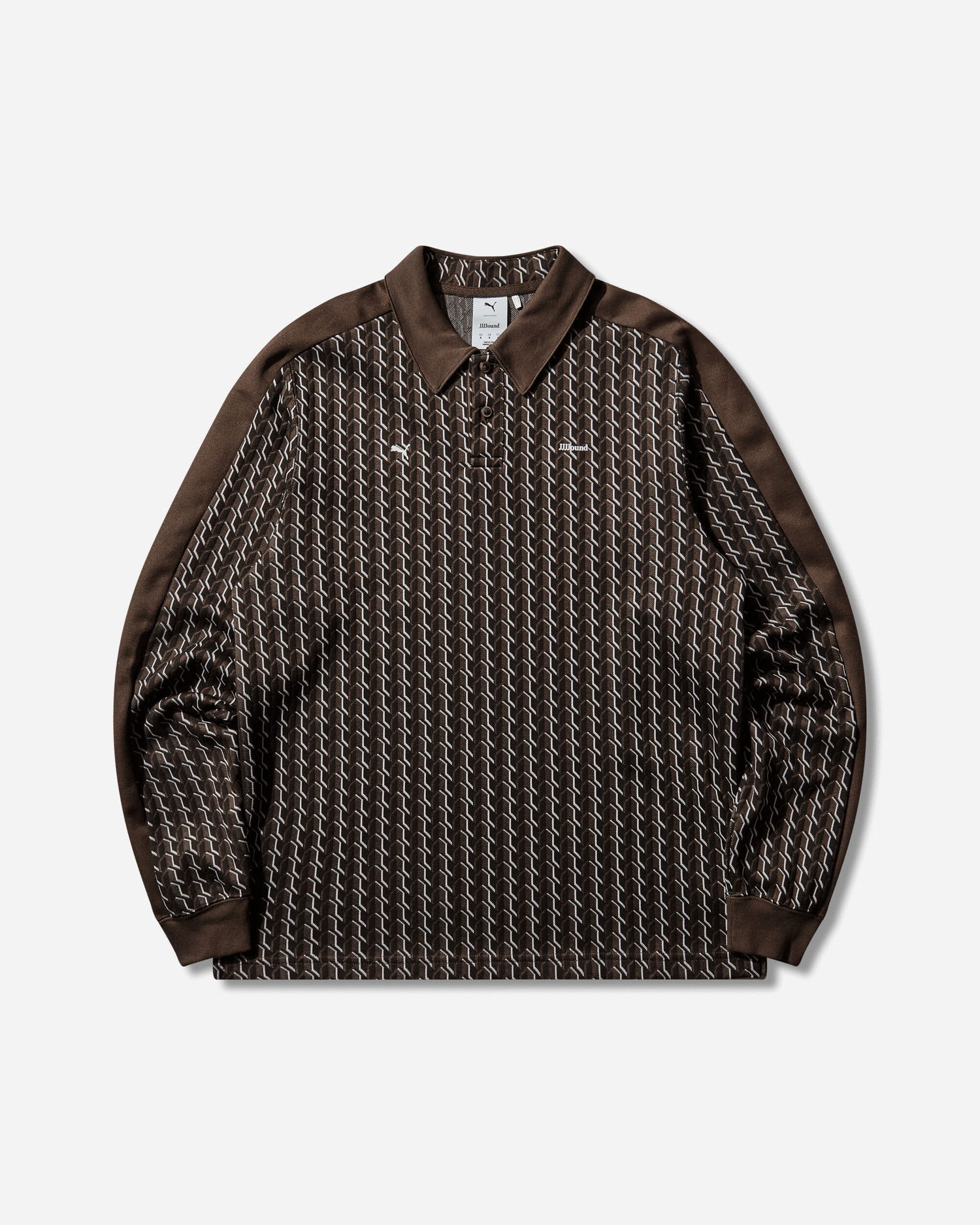 Поло тениска Puma JJJJound T7 Longsleeve Polo Кафяво | 635538-52, 0