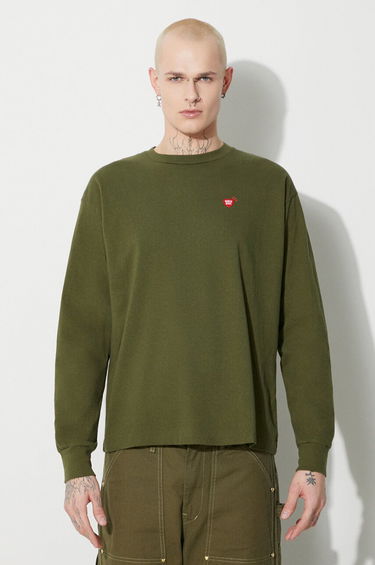 Тениска Human Made Graphic Long Sleeve T-Shirt Зелено | HM26CS004, 3