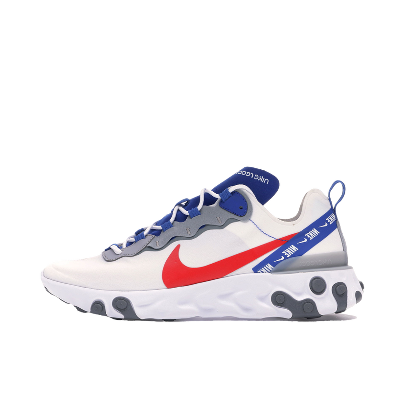 Кецове и обувки Nike React Element 55 White Game Royal Habanero Red Бяло | CD7340-100