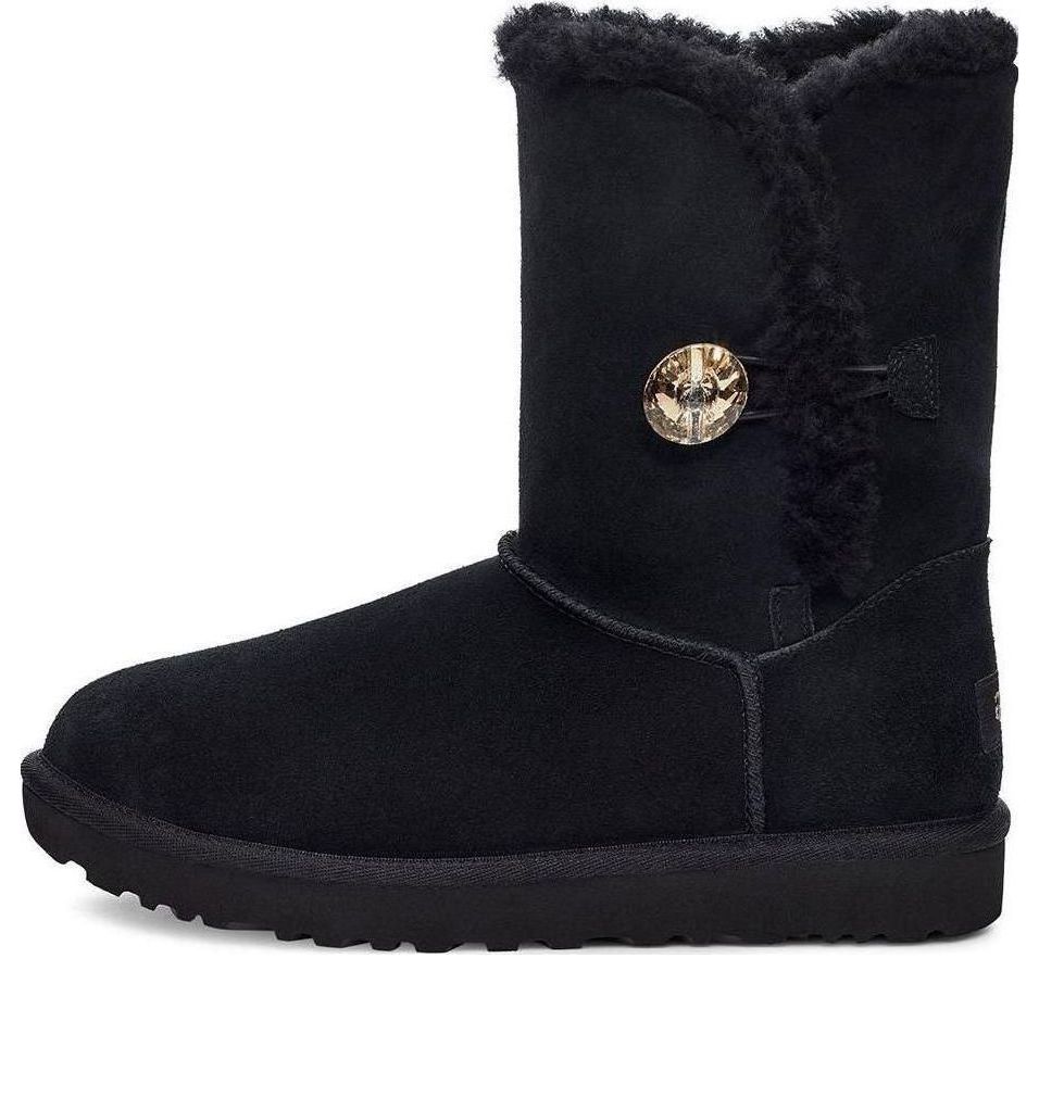 Кецове и обувки UGG Bailey Button Gold Bling Boots Черно | 1118997-BKGD, 0