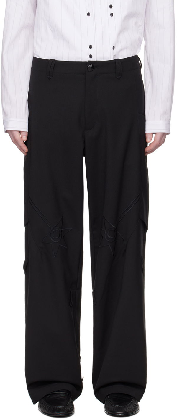 Панталони KIKO KOSTADINOV Wide Leg Trousers Черно | KKSS24T06-24