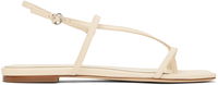 Aeyde Ella Leather Toe-Post Sandals