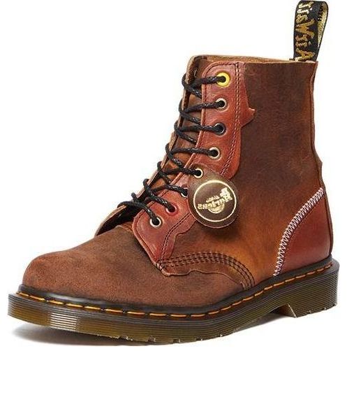 Кецове и обувки Dr. Martens Dr. Martens 1460 Pascal Made in England Lace Up Boots Кафяво | 30608486, 0
