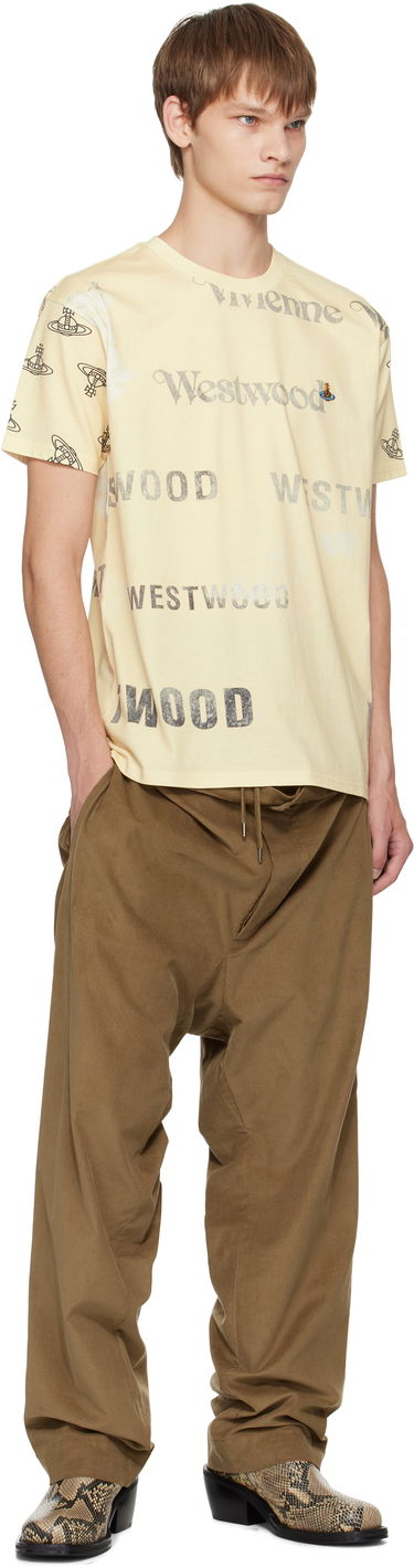 Тениска Vivienne Westwood Vivienne Westwood Labels Classic T-Shirt Жълто | 3G010013-J006E-, 3