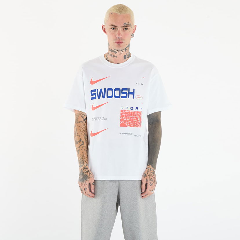 Тениска Nike NSW Graphic T-shirt SWOOSH SPORT Бяло | HV0162-100