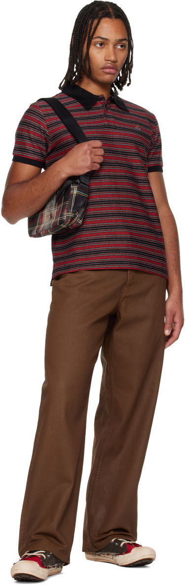 Чанта през рамо Vivienne Westwood Plaid Jude E/W Crossbody Bag Многоцветен | 48030010U-W01AS-, 3