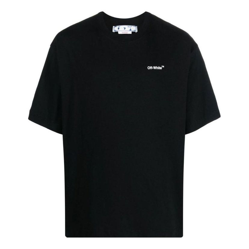 Тениска Off-White Chain Arrow T-Shirt Черно | OMAA120F22JER0051001