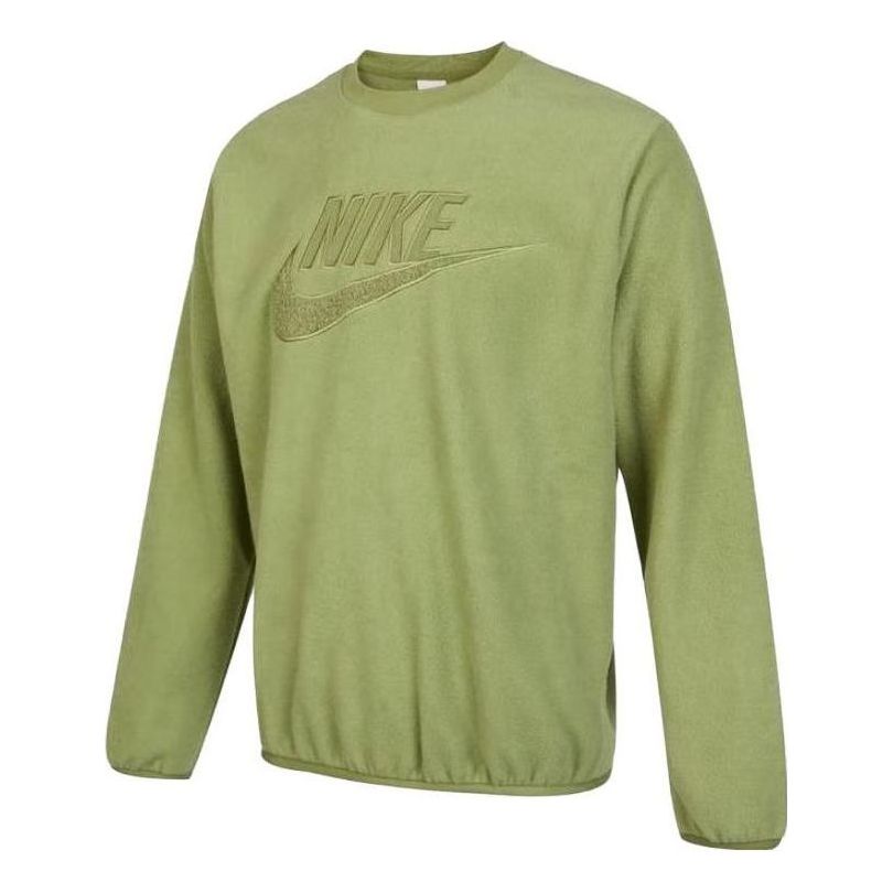 Пуловер Nike Men's Fleece Logo Sweatshirt Зелено | DQ4889-334, 0
