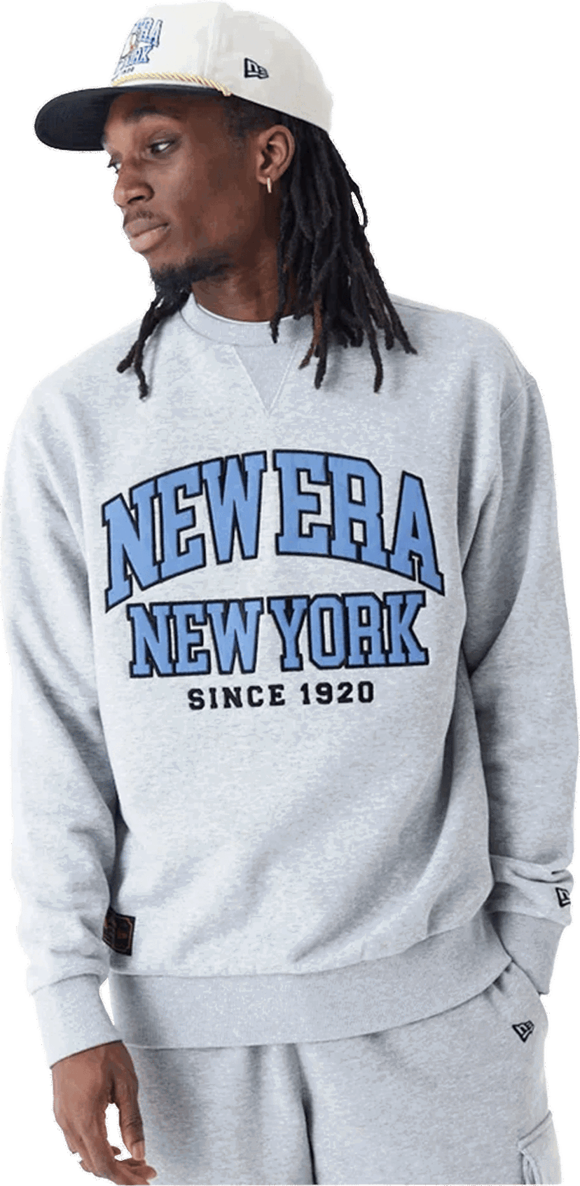 Суитчър New Era New Era New York Arch Graphic Sweatshirt Сиво | 60435409-60435409