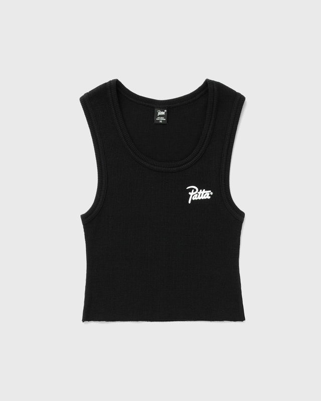 Cropped Waffle Tank Top