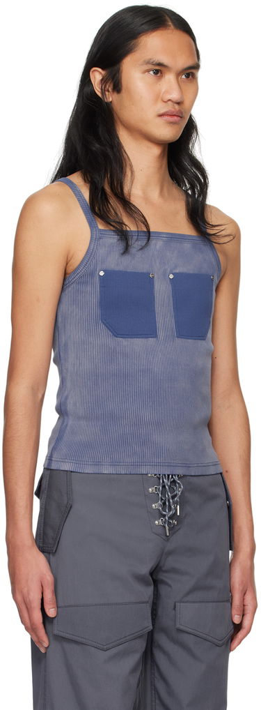 Потник Dion Lee Pocket Ribbed Tank Top Зелено | C3165PS24, 4