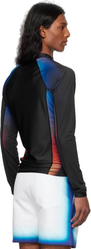 Тениска Casablanca Casablanca Gradient Rashguard Черно | MS25-SWM-040-01, 2
