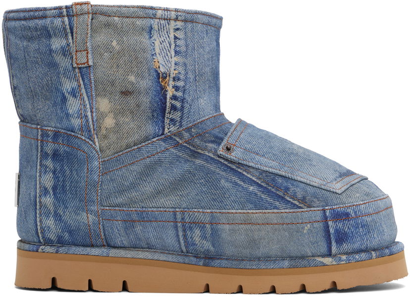 Палта Acne Studios Acne Studios Printed Low Boots Синьо | BD0328-