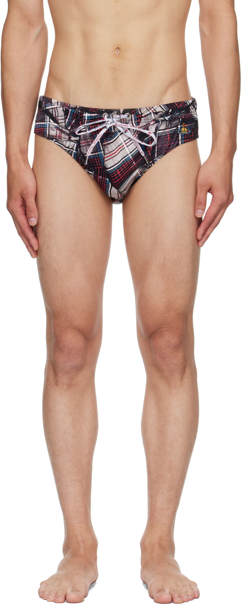 Бански Vivienne Westwood Vivienne Westwood Draped Tartan Swim Briefs Многоцветен | 81010006-J0099-