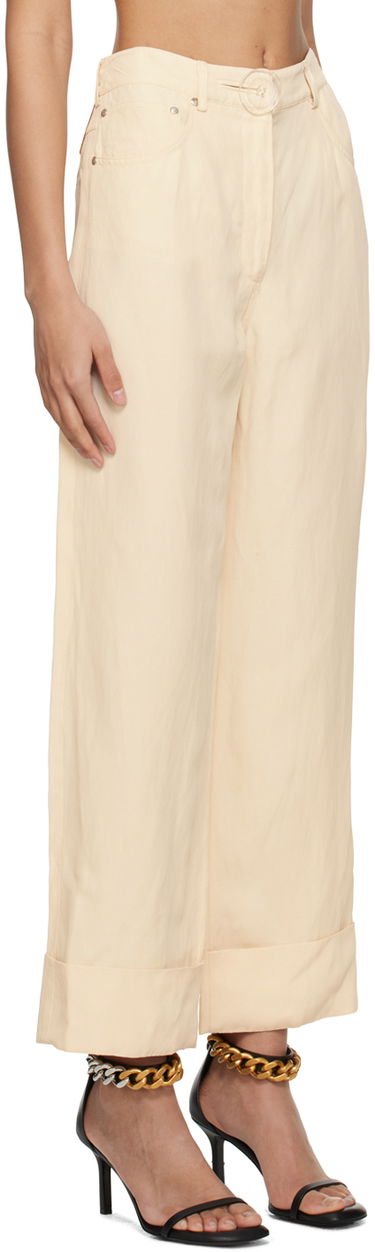 Панталони Stella McCartney Button Trousers Бежово | 640049STA49, 1
