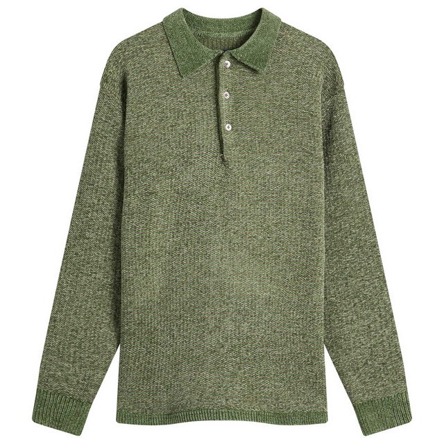 Velvet Knit Polo, Size Large