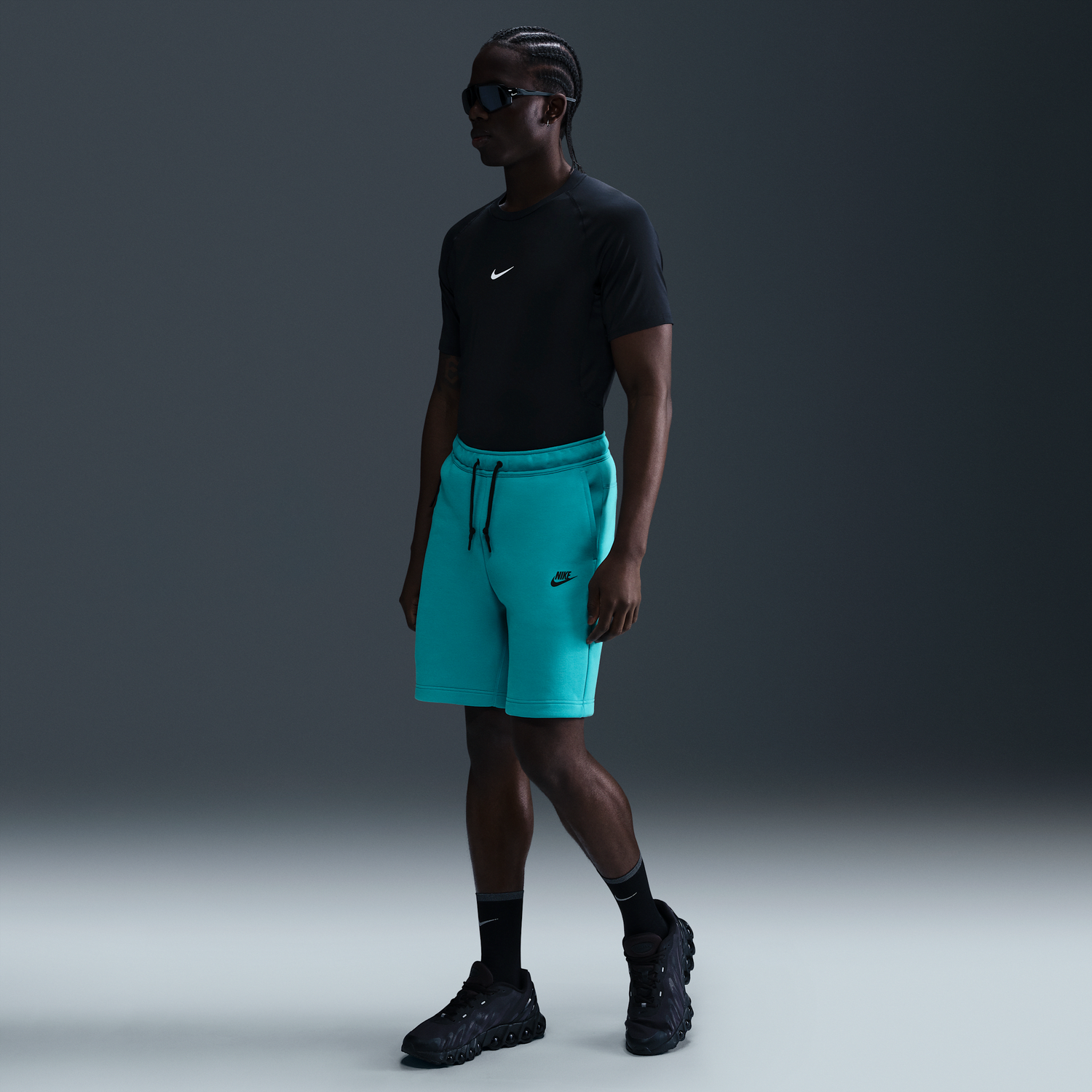 Къси панталони Nike Sportswear Tech Fleece Shorts Тюркоазено | FB8171-345, 0