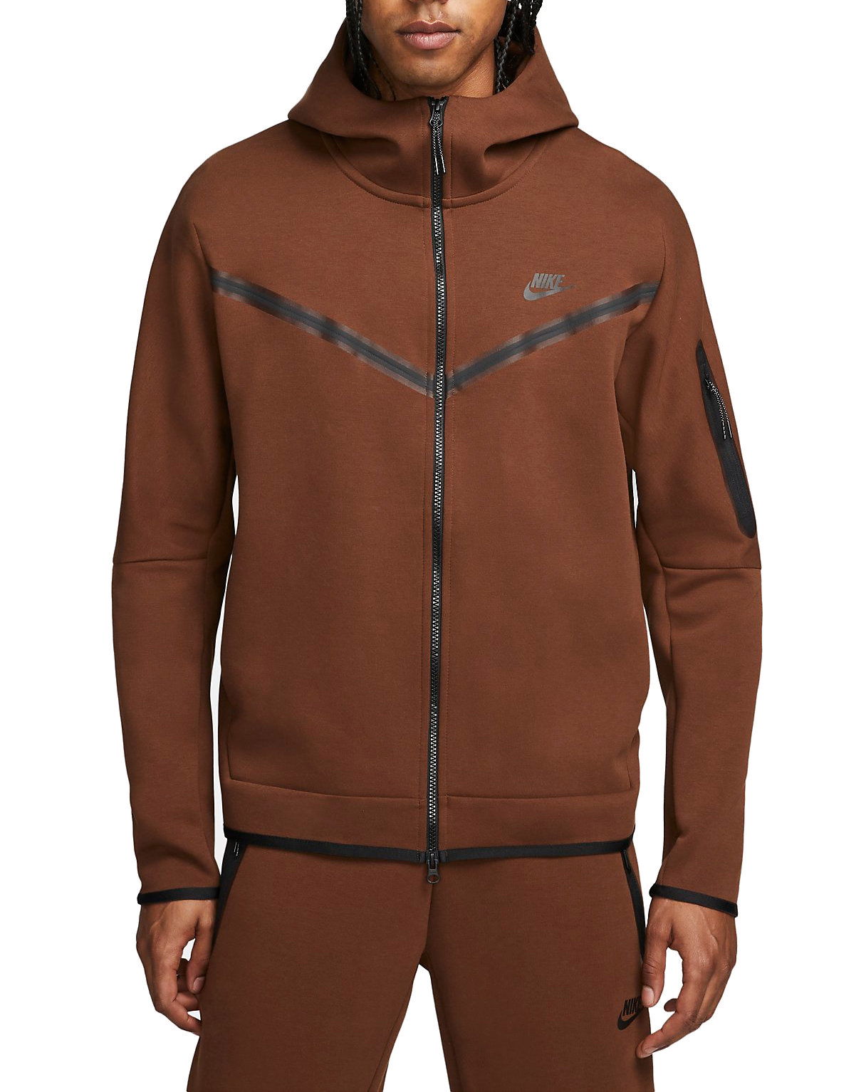 Суитчър Nike Hoodie Sportswear Tech Fleece Кафяво | cu4489-259, 1