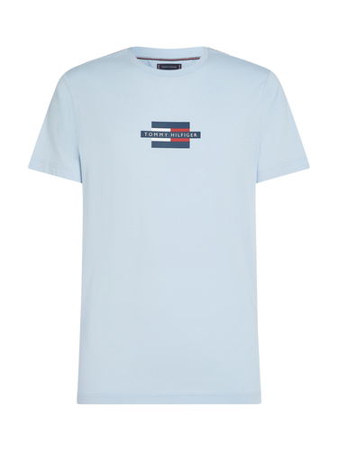 Тениска Tommy Hilfiger Tommy Hilfiger Flag Box T-Shirt Синьо | MW0MW38636C1O, 4