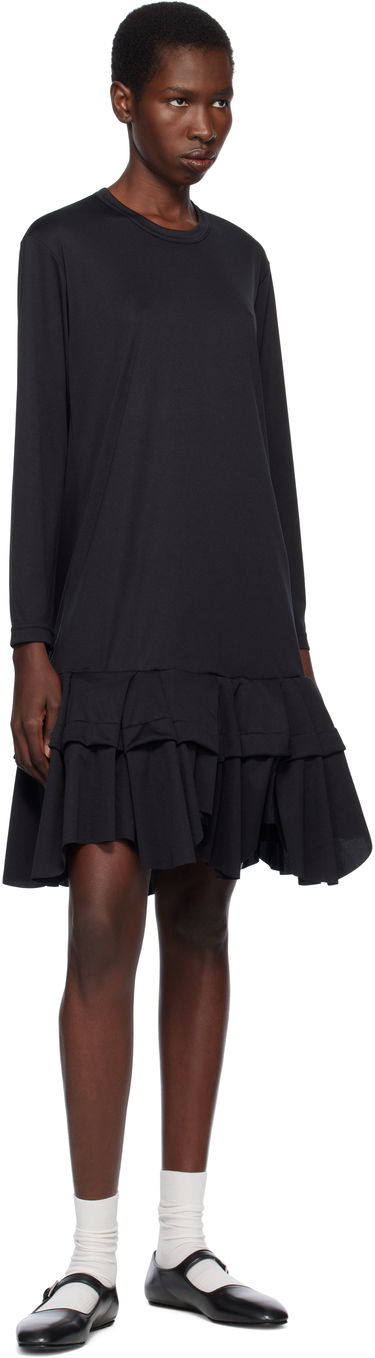 Pокля Comme des Garçons Comme des Garçons Midi Dress with Ruffles Черно | RO-T009-051-1, 3