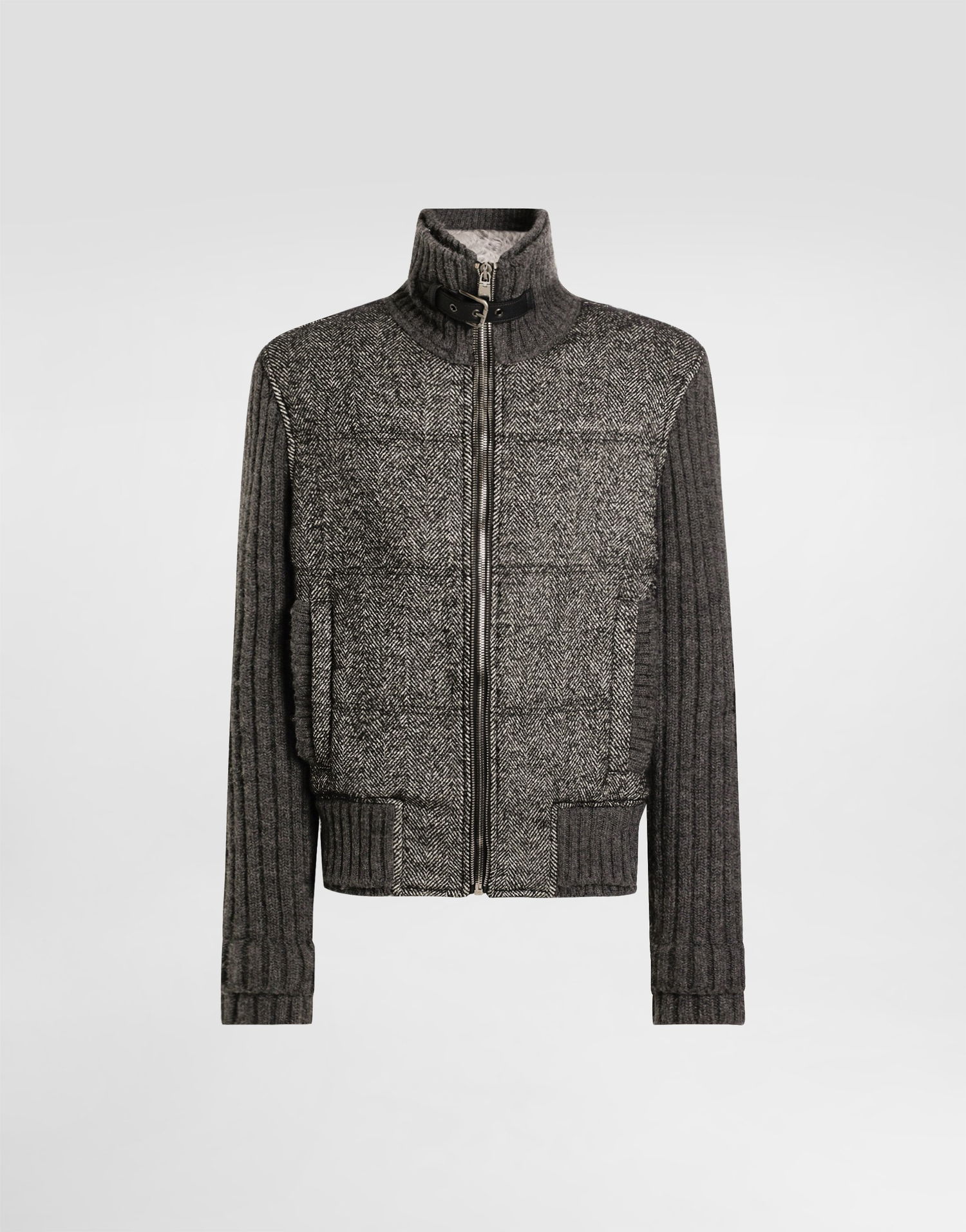Яке Dolce & Gabbana Dolce & Gabbana Houndstooth Knit Jacket Сиво | G9BVSTGJ846N0352, 0