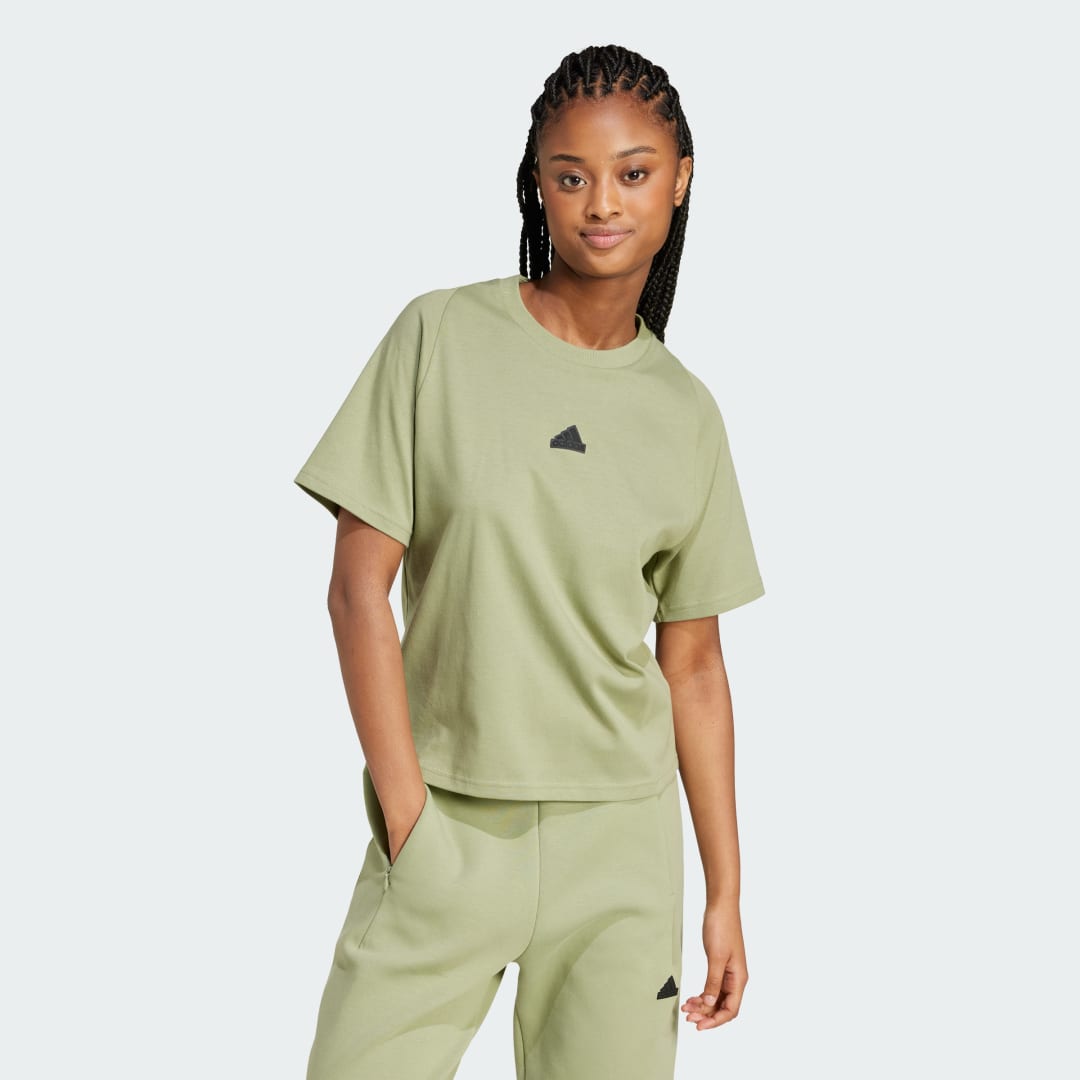 Тениска adidas Performance Z.N.E. T-Shirt Зелено | IW7761, 0