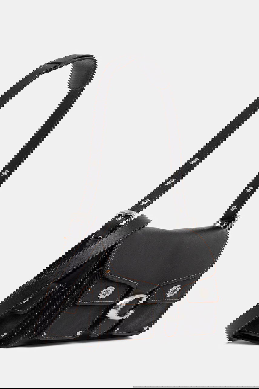 Чанта през рамо Coach Coach Cargo Turnlock Soft Tabby Shoulder Bag Черно | CU124, 1
