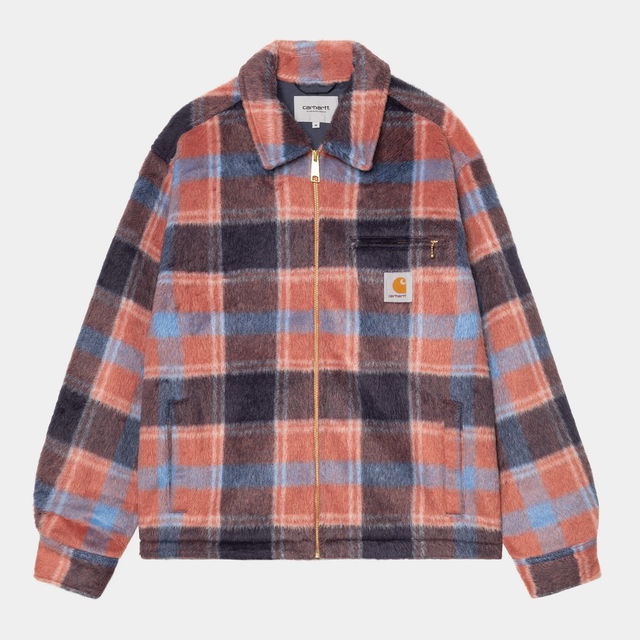 Kyron Fuzzy Plaid Shirt Jac