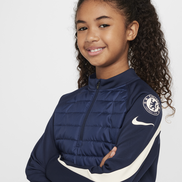Суитчър Nike Chelsea FC Academy Winter Warrior Therma-FIT Drill Top Тъмно синьо | HF5307-452, 2