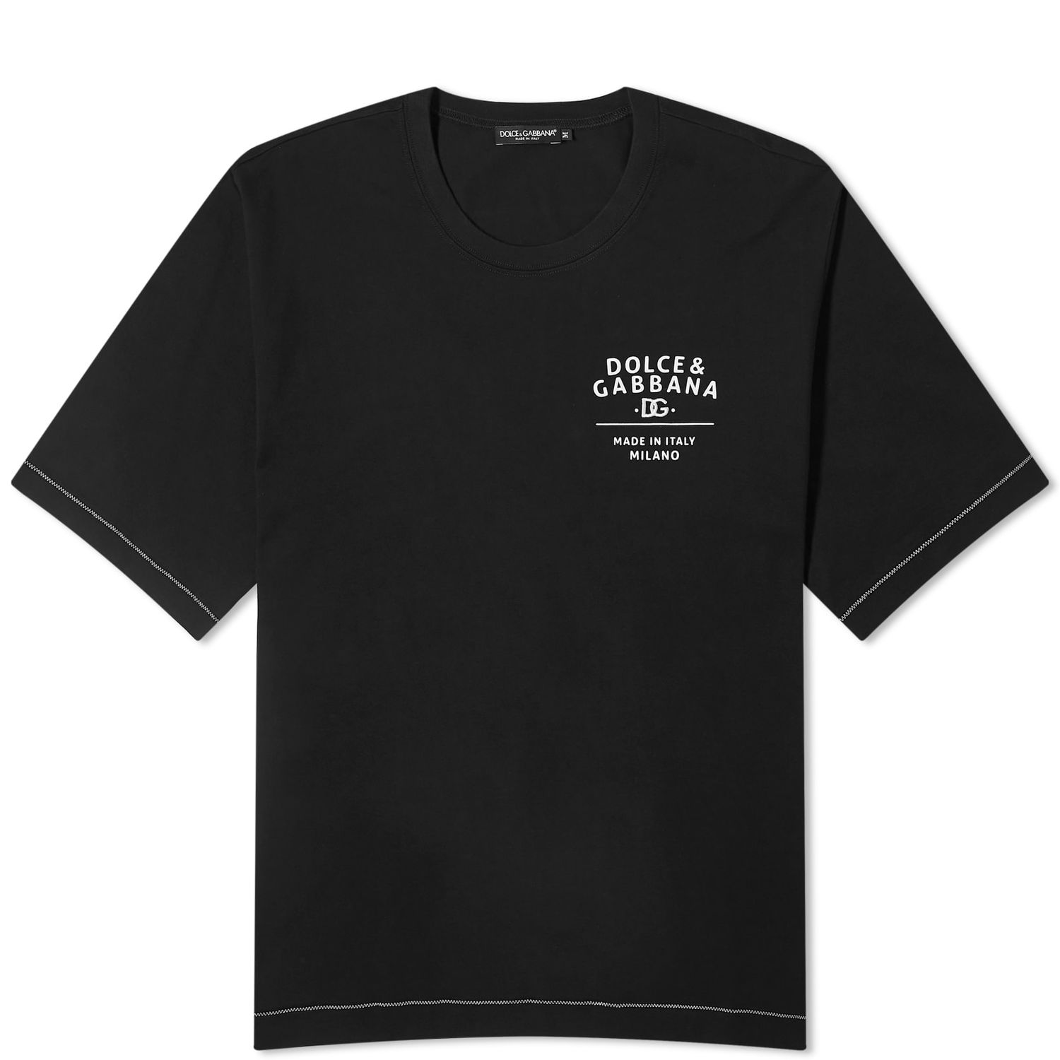 Тениска Dolce & Gabbana Made in Milano T-Shirt Черно | G8PB8ZG7L3Y-N0000, 0