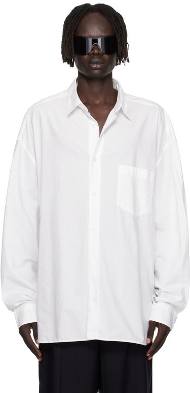 Риза Acne Studios Acne Studios Button-Up Shirt Бяло | BB0643-, 0