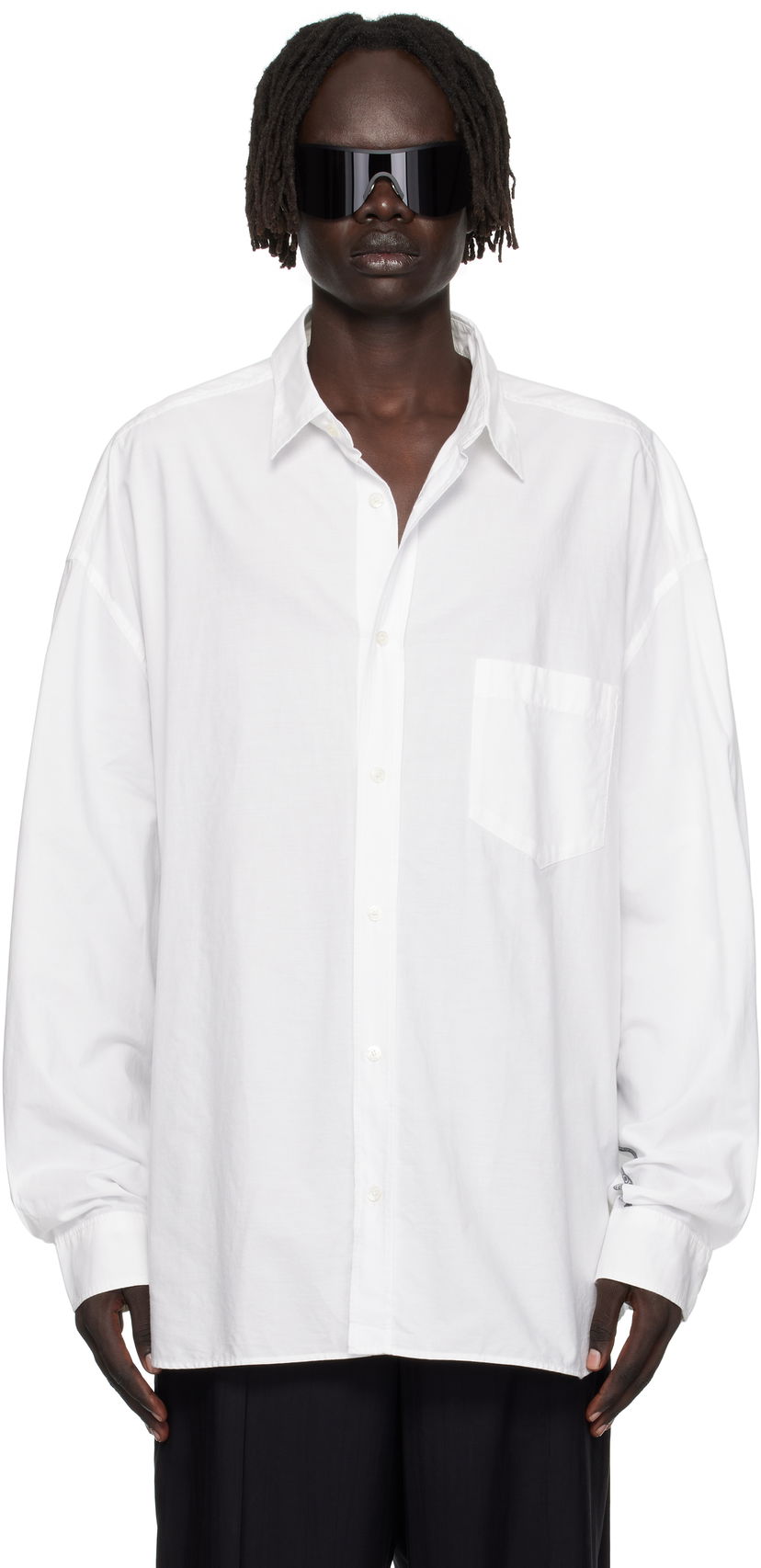 Риза Acne Studios Acne Studios Button-Up Shirt Бяло | BB0643-