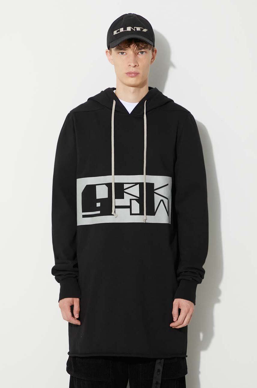 Суитчър Rick Owens Printed Hoodie Черно | DU02C5285.RIGEP2, 0