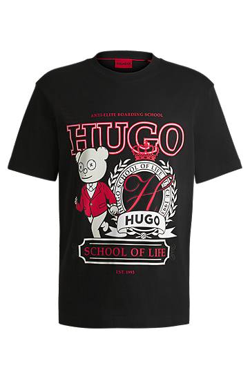 HUGO T-Shirt "School of Life" Print