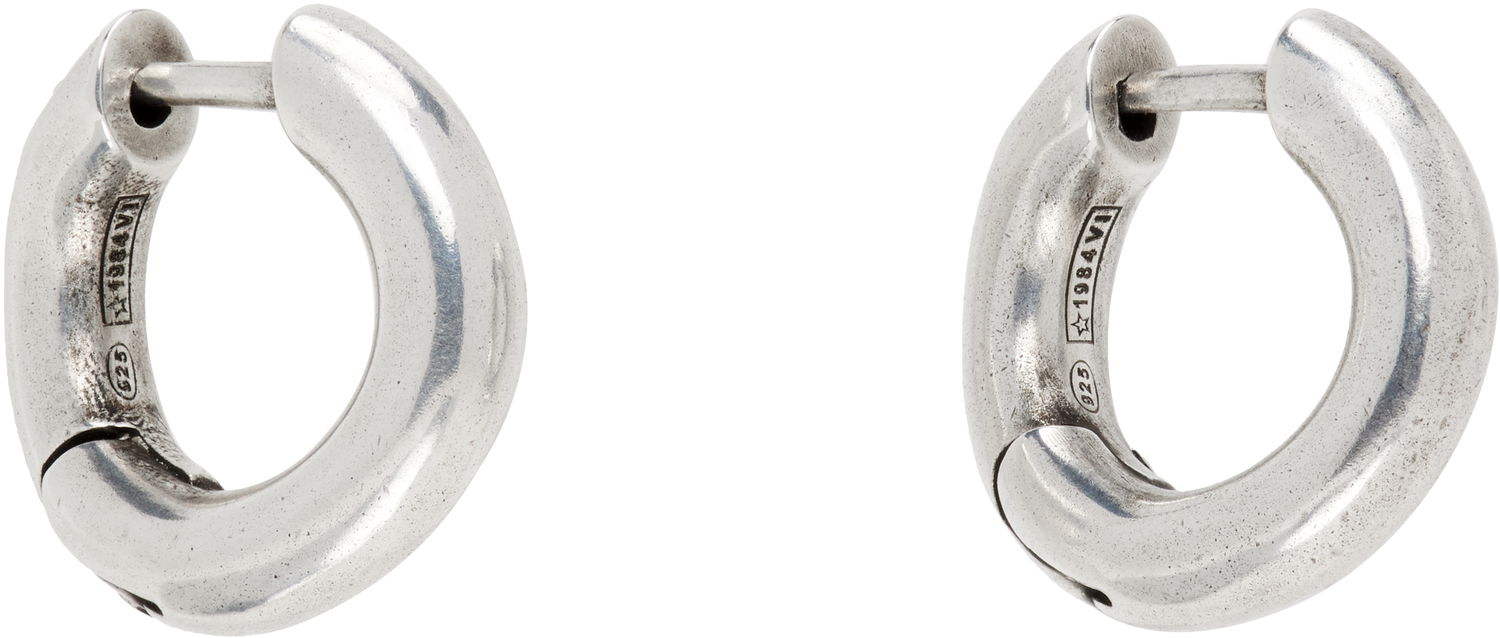Обеци Ann Demeulemeester Ann Demeulemeester Mariela Anatomic Silver Loop Earrings Металик | 2520-W-JE07-JW020-070, 1