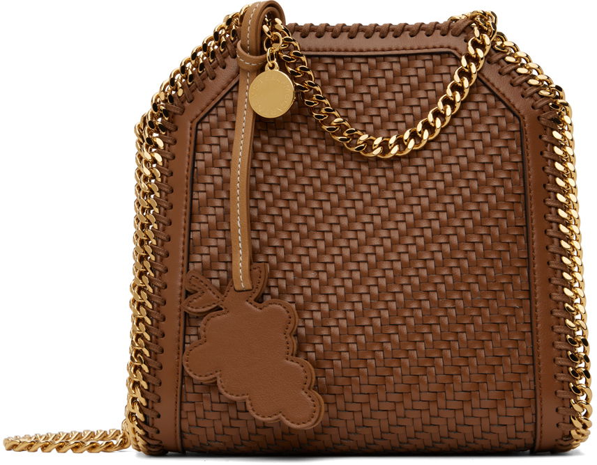 Дамска чанта Stella McCartney Woven Tiny Bag Кафяво | 391698WP0410, 0