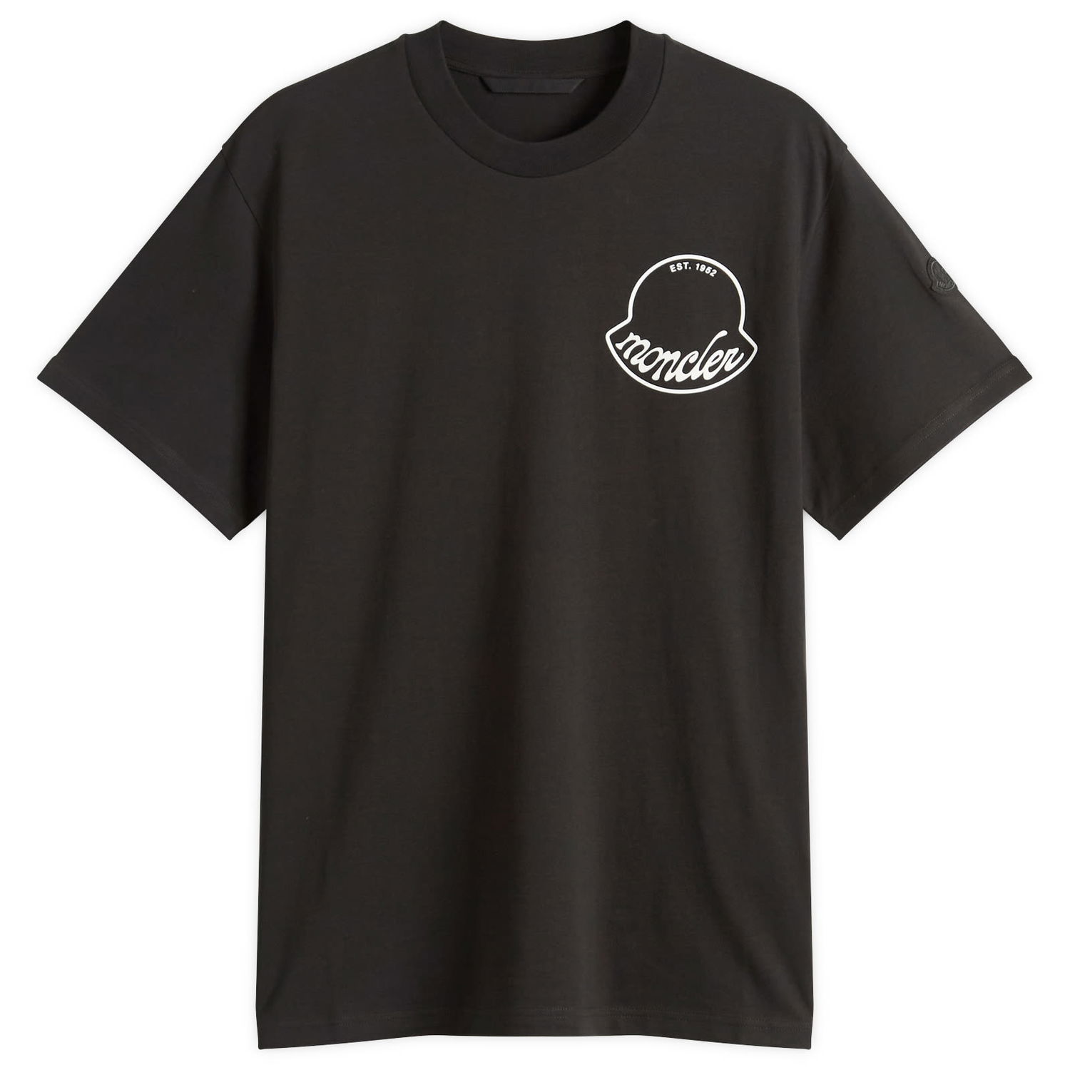 Тениска Moncler Short Sleeve Logo T-Shirt, Size Large Черно | 8C000-13-89AJS-998, 1