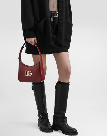 Чанта през рамо Dolce & Gabbana Dolce & Gabbana 3.5 Leather Shoulder Bag Бургунди | BB7598AW57680346, 1